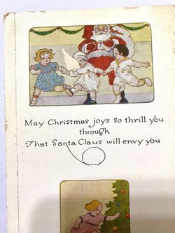 3 Antique Christmas Postcards Whitney,Owen-Early 1900’s