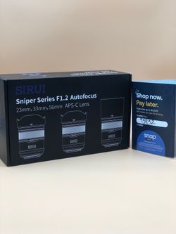 Sirui sniper series 3 Lens Cinema Bundle