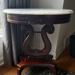 Marble Top Wooden Table 