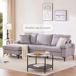 Modern L Sectional Sofa Couch Sillon New In Box 