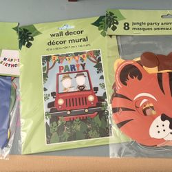 Children’s Jungle Themed Birthday Party Set