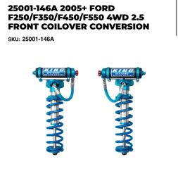 King 2.5 Coilover Conversion Kit 25001-146A | Ford F-250 Super Duty Performance Suspension