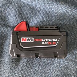MILWAUKEE BATTERY DRILL 5.0 AH