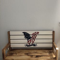 Handmade real wood bench