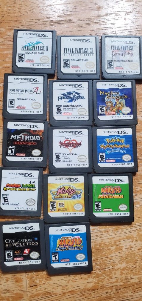 DS Games Prices Listed