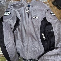 Joe Rocket Ballistic Series Motorcycle Jacket Grey Black XL
