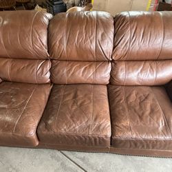 Leather Couch /Wooden Couch /Chairs/Rolling Chairs