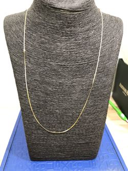 23” gold necklace 14k