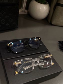 CHROME HEARTS 'VAGILANTE' CRYSTAL GLASSES