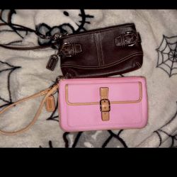 Vintage Coach wristlet bundle (2)