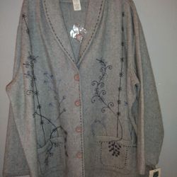 Cardigan cedar canyon clothing company sweater made in India size 2x