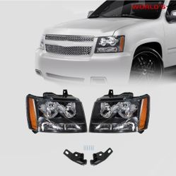 Frony Headlights For 2007-2013 Chevy Tahoe, GMC Sierra,  Chevy Suburban 