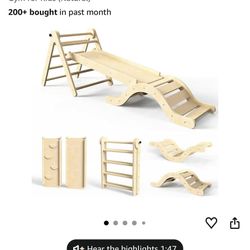 Montessori Pikler Triangle Climbing Set (7-in-1) – New – Kids Gym Toy