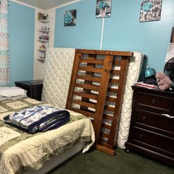 🥰$280/$325-Beautiful Full size Brown and also have a different style of white bed frames (frames only)  sold separately from any matresses.  ‼️Attn: 