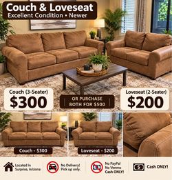 Couch & Loveseat-Excellent Condition!