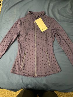 Lululemon Full-Zip Jacket Polka Dot Navy