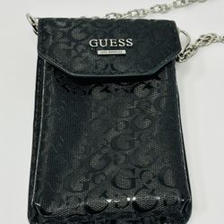 GUESS Women’s Mini Black Crossbody iPhone Sling Bag Wallet