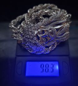 Rope Chain With Jesus Piece