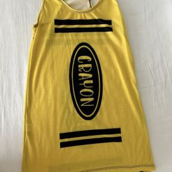 Yellow Crayon Dress/ Costume