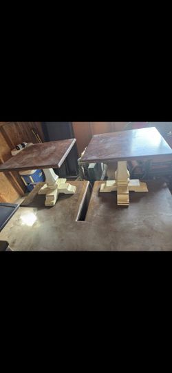 2 Small   Wooden  And Tables Free