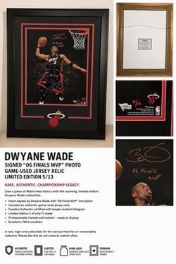 Dwyane Wade framed 1 of 13 autograph