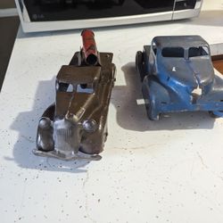 Vintage Marx Toys Pressed Steel Deluxe Auto  Semi & Truck