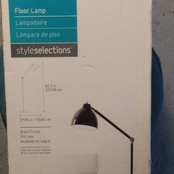 Berkhead Black Task Floor Lamp 