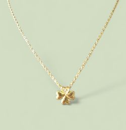Jewelry Lucky Pendant Necklace Oro Laminado 