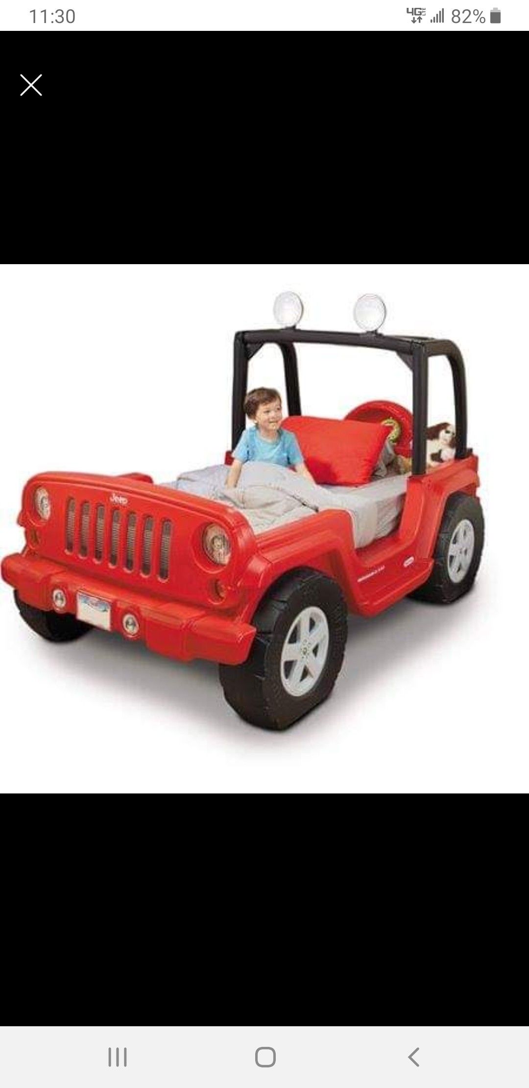 Jeep Twin/Toddler Bed