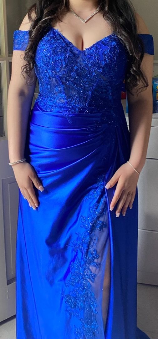 Royal blue prom dress