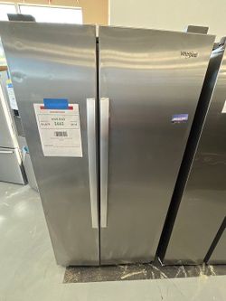 Whirlpool 25cu ft Side by Side Refrigerator in Monochromatic Stainless Steel