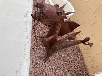 Antique dragon outdoor display High: 36” Deep 40”