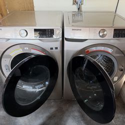 Samsung Platinum Washer & Dryer Set - Like New Condition
