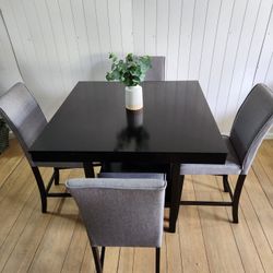 Pub Table Dining Set With 4 Chairs