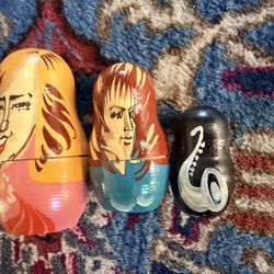 Bill Clinton Monica Lewinsky Nesting Dolls $40