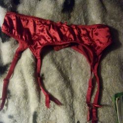A  Red Garder Langerie Piece 