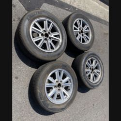 4 - 225/60r16 5x4.5 5x114.3 Stock Ford Mustang Camry Accord Civic Altima G35 Wheels Rims Good Treads Tires!!!