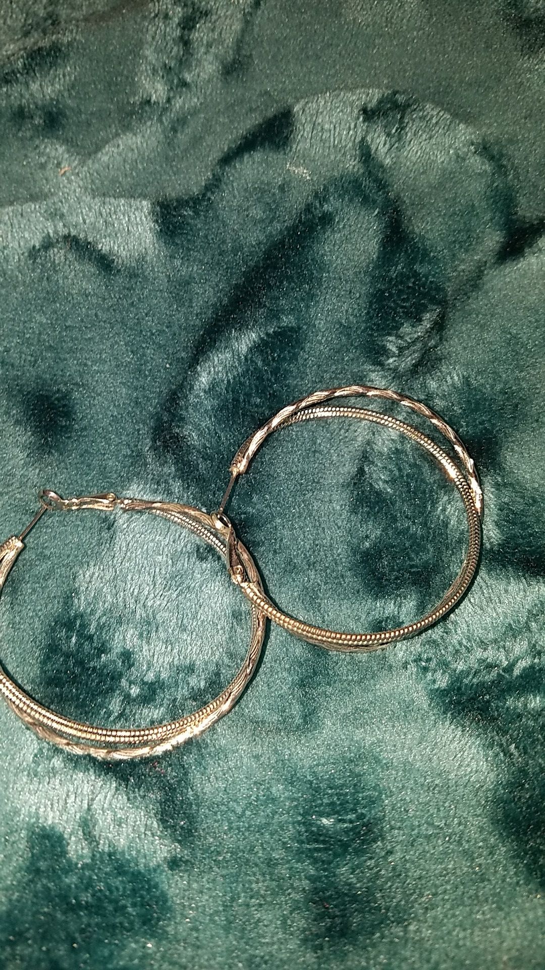 Ladies silver earrings