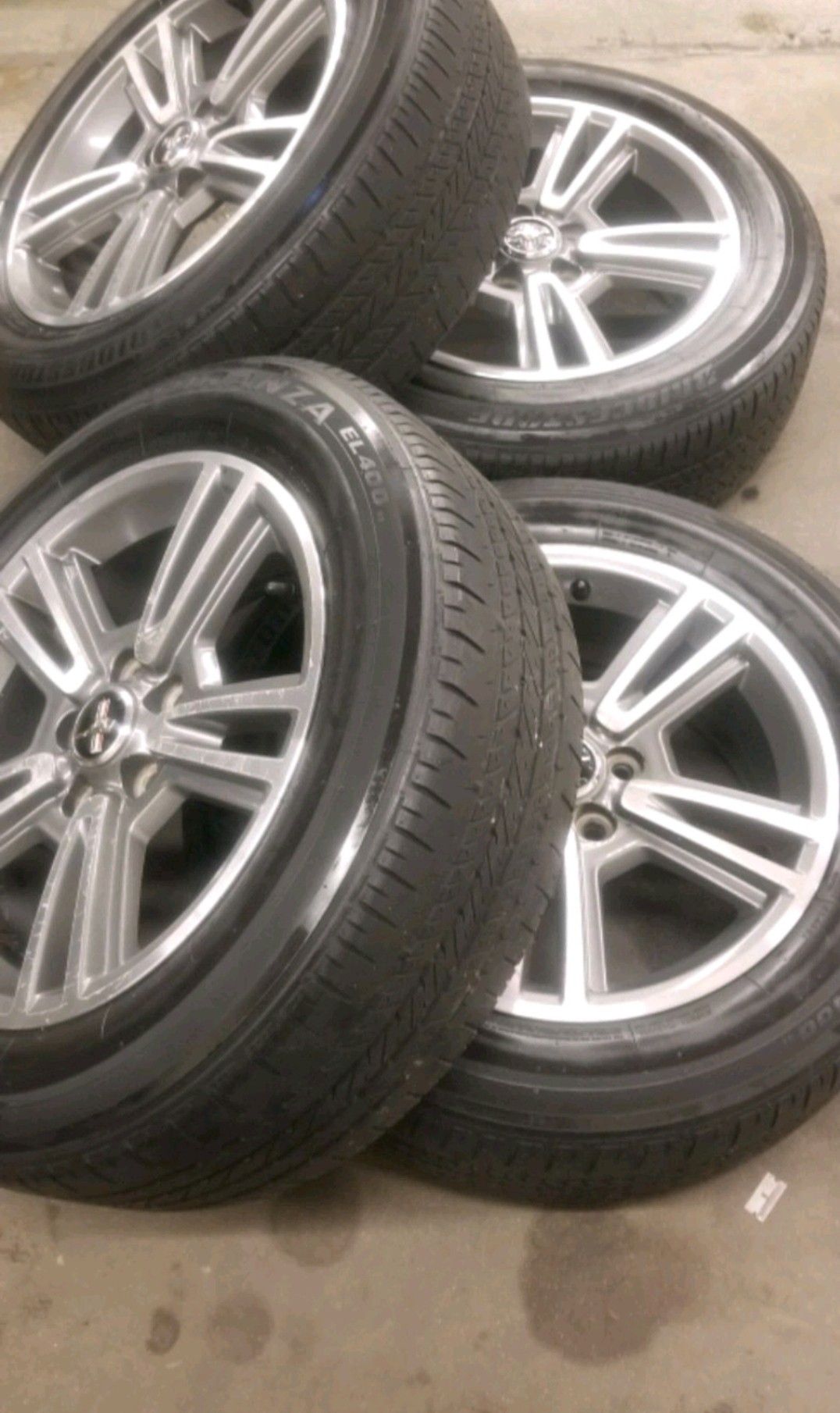 17"INCH MUSTANG RIMS WITH TIRES 235/55/17 GOOD CONDITION