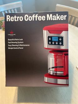 New red coffee pot $20 Arciero st