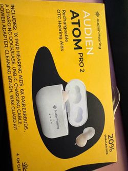 Hearing aids. new Audien atom pro 2 hearing aid