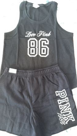 New PINK TANK TOP SET SIZE  SMALL
