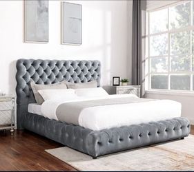 King Size European Bed with Orthopedic Mattress Included