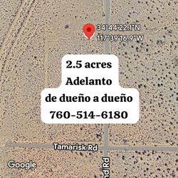 Terreno De Venta En Adelanto 2.5 Acres Land For Sale 