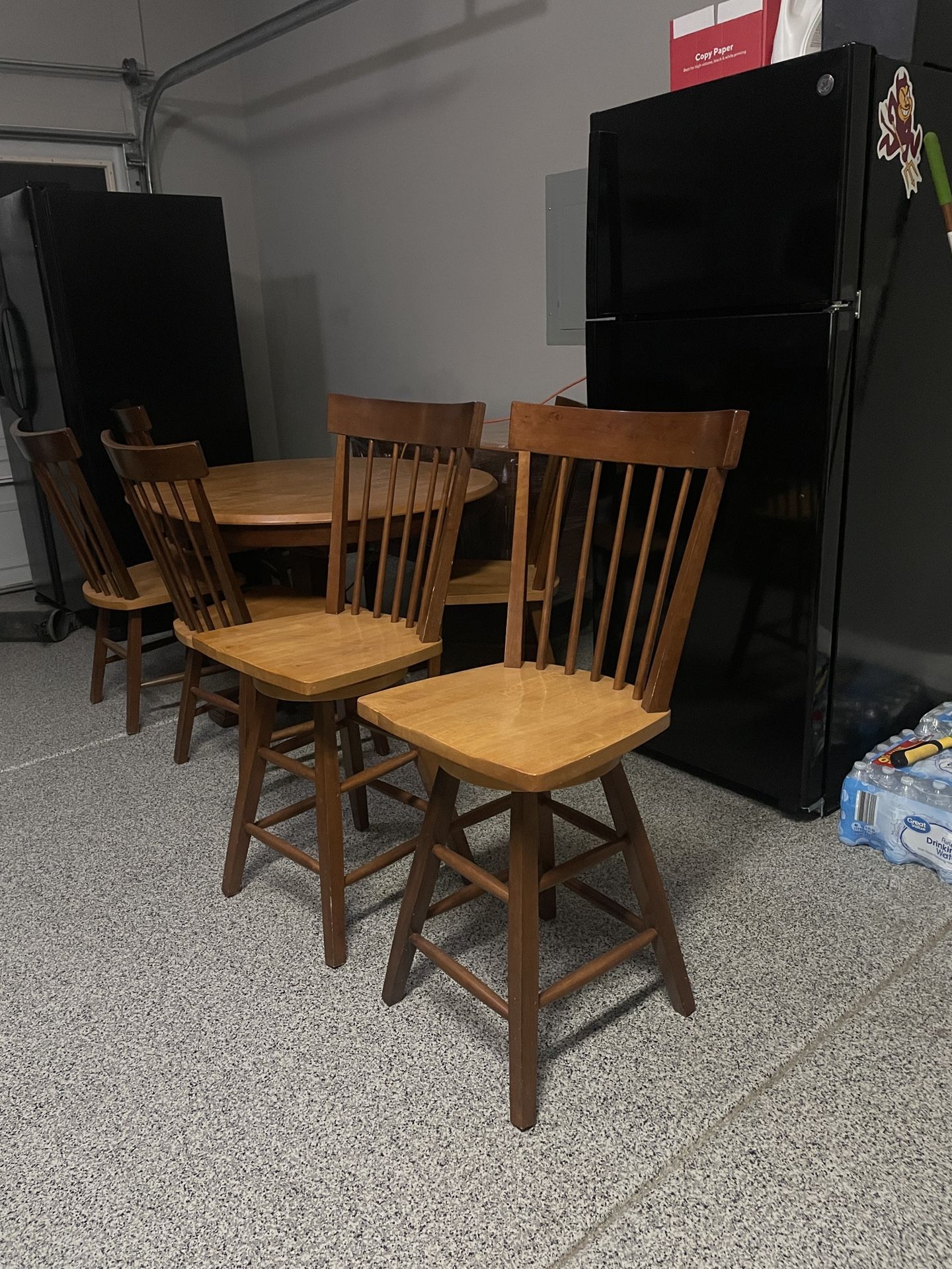 Wooden Bar Stools (2)