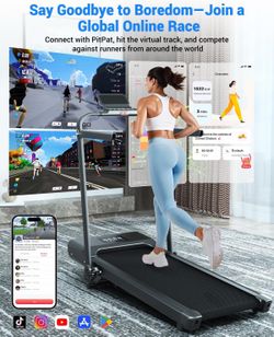 New Superun Walking Pad Treadmill with Handler - Perfect for Home Office!