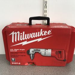 Milwaukee Half Inch Electric Right Angle Drill Kit With Case