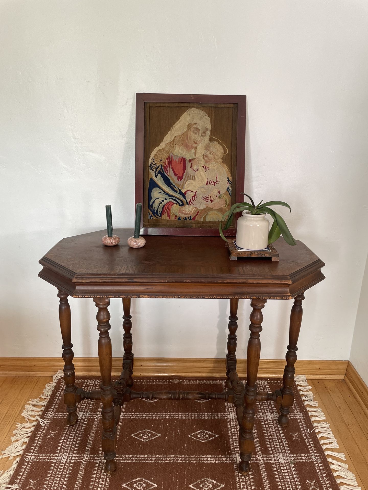 Antique Table, Parlor Table, Spanish Style, Gothic, Spanish Revival