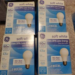 Ge Soft White 60w 2 Per Pack 