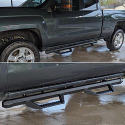 LA Zona Auto Parts Nerf bar side step estribo for 2007 to 2018 Chevy Silverado GMC Sierra EXTENDED CAB ONLY